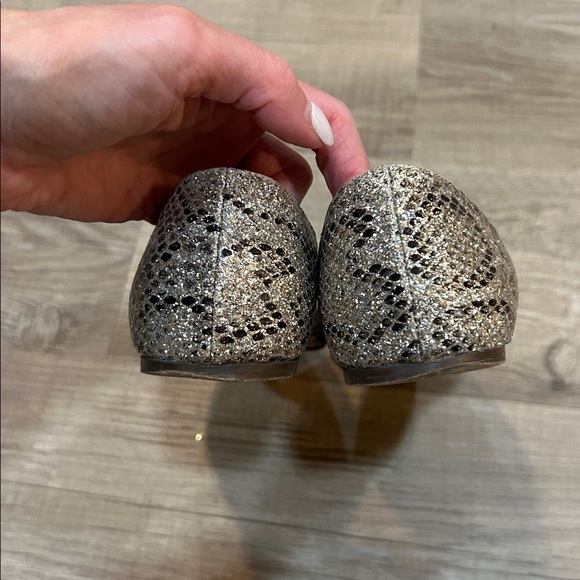 J.Crew Audrey silver, gold and black metallic flats, size 8 1/2 - Picture 6 of 8